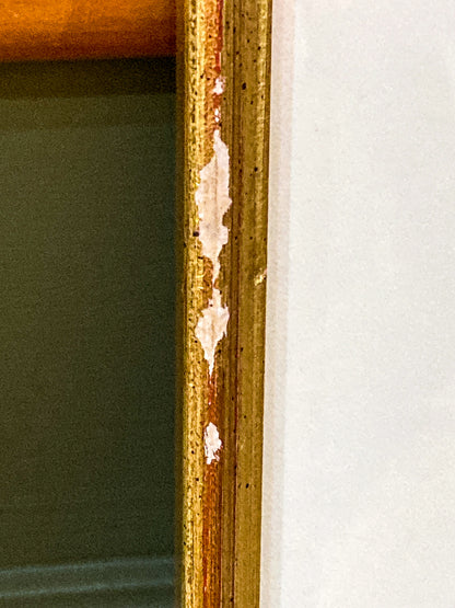 Framed Antique French 19th Century 1827 Parisian Fashion Plate Print