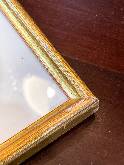 Framed Antique French 19th Century 1827 Parisian Fashion Plate Print