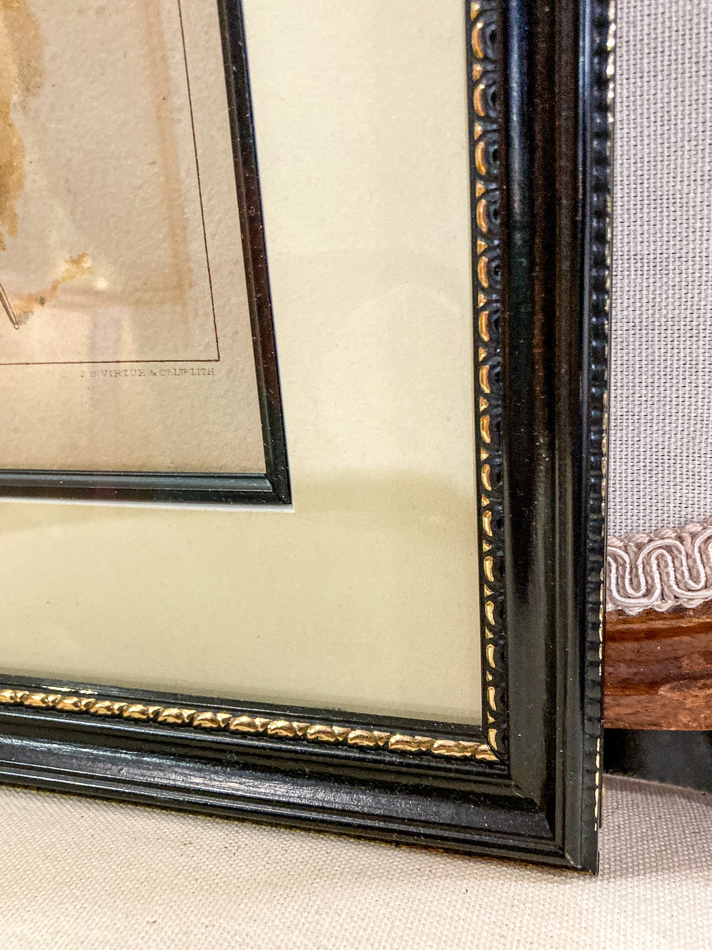 Antique J. S. Virtue "The 21st-Royal Scots Fusiliers" Military Framed Lithograph