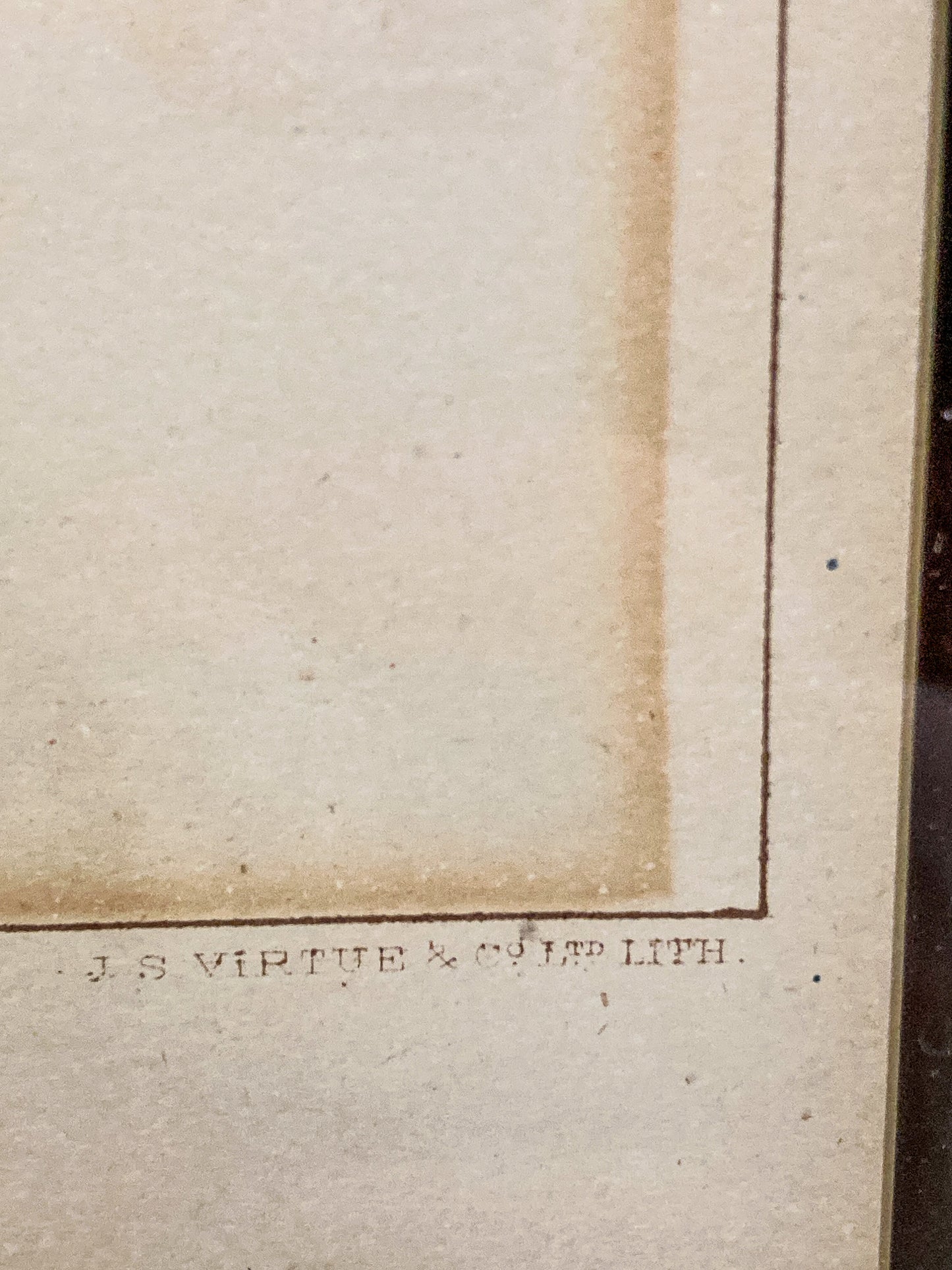 Antique J. S. Virtue "The 23rd-Royal Welsh Fusiliers" Framed Military Lithograph