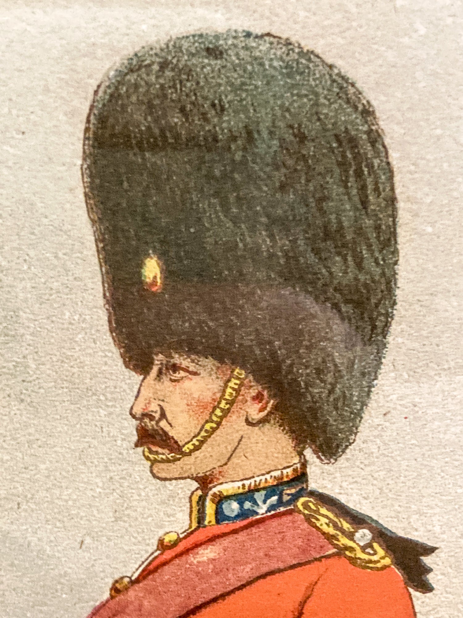 Antique J. S. Virtue "The 23rd-Royal Welsh Fusiliers" Framed Military Lithograph