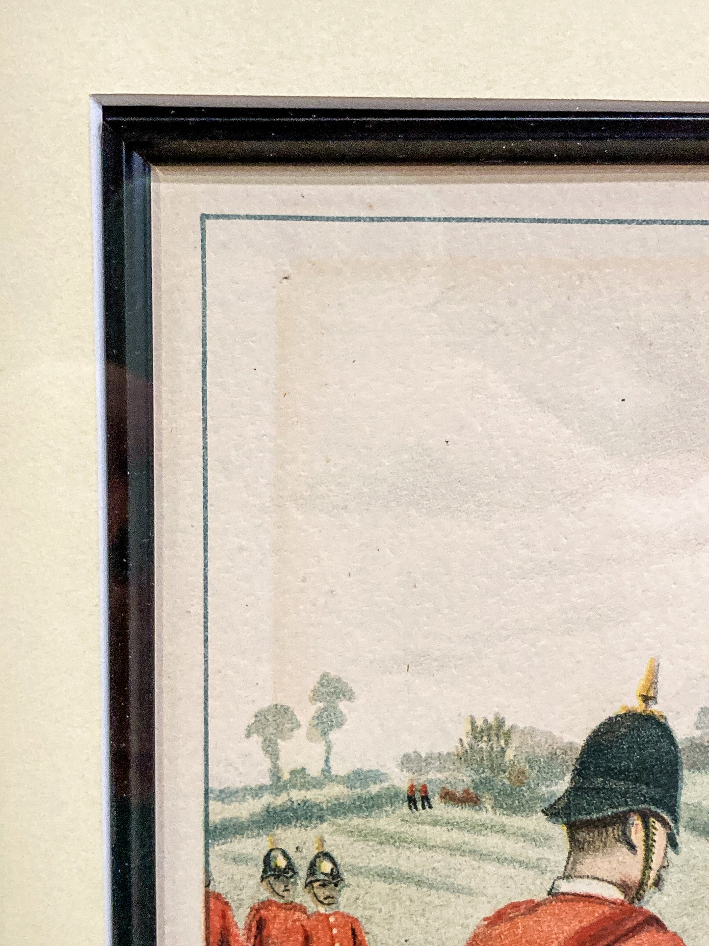 Antique J.S. Virtue "The 43rd-Oxfordshire Light Infantry" Framed Lithograph