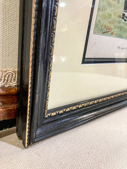 Antique J.S. Virtue "The 43rd-Oxfordshire Light Infantry" Framed Lithograph