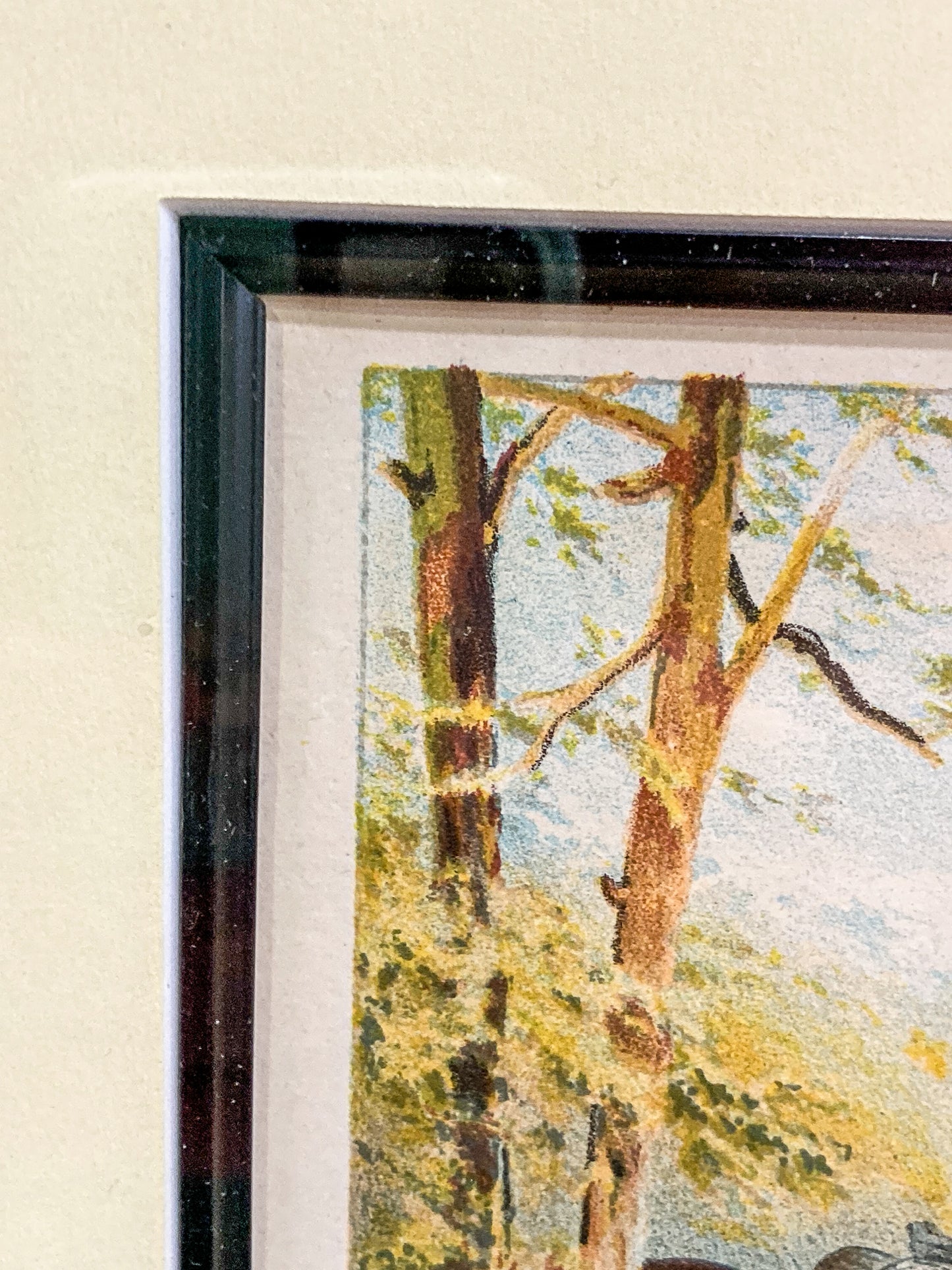 Antique J. S. Virtue "A Military Doctor" Print Framed Color Lithograph