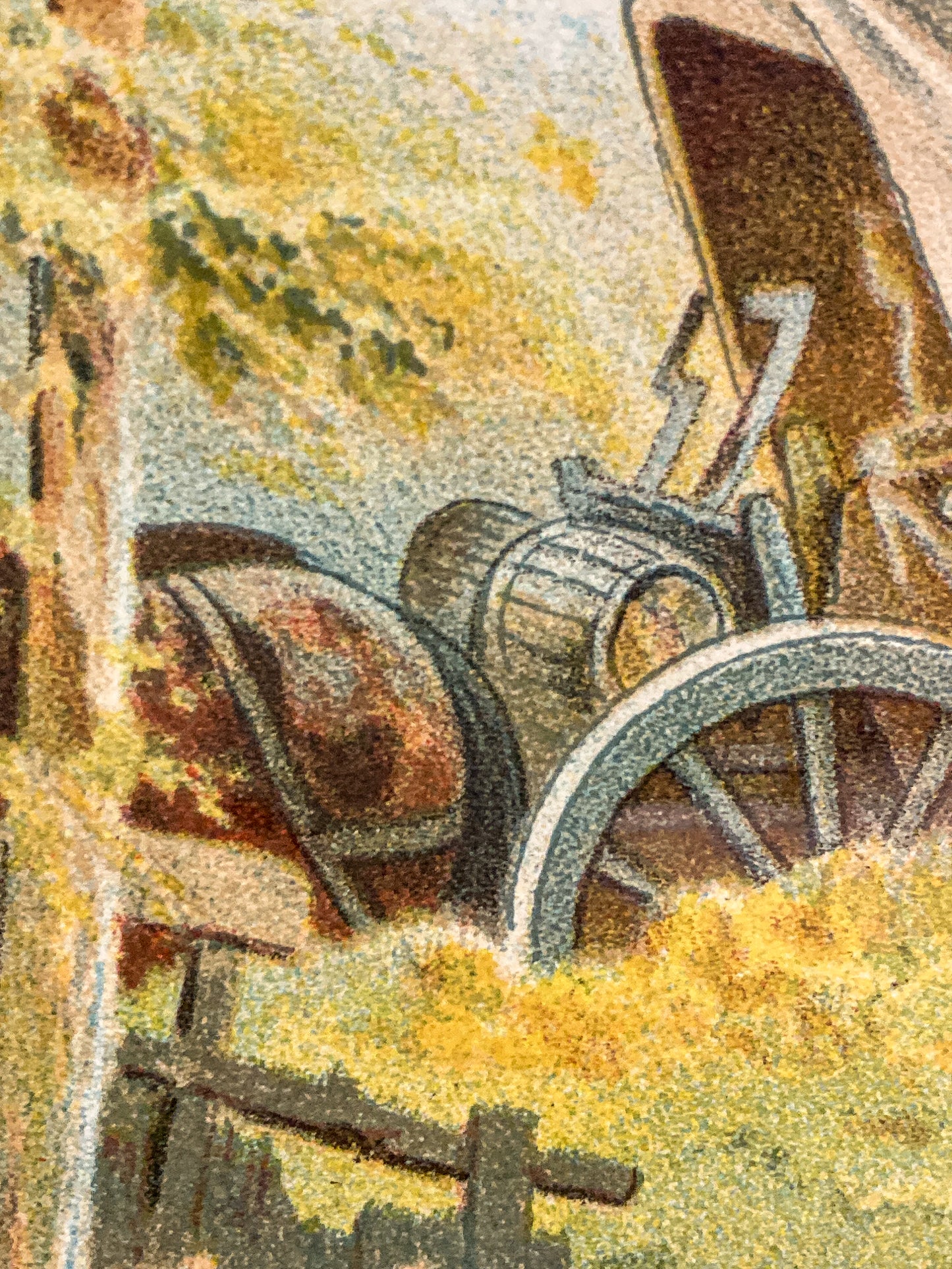 Antique J. S. Virtue "A Military Doctor" Print Framed Color Lithograph