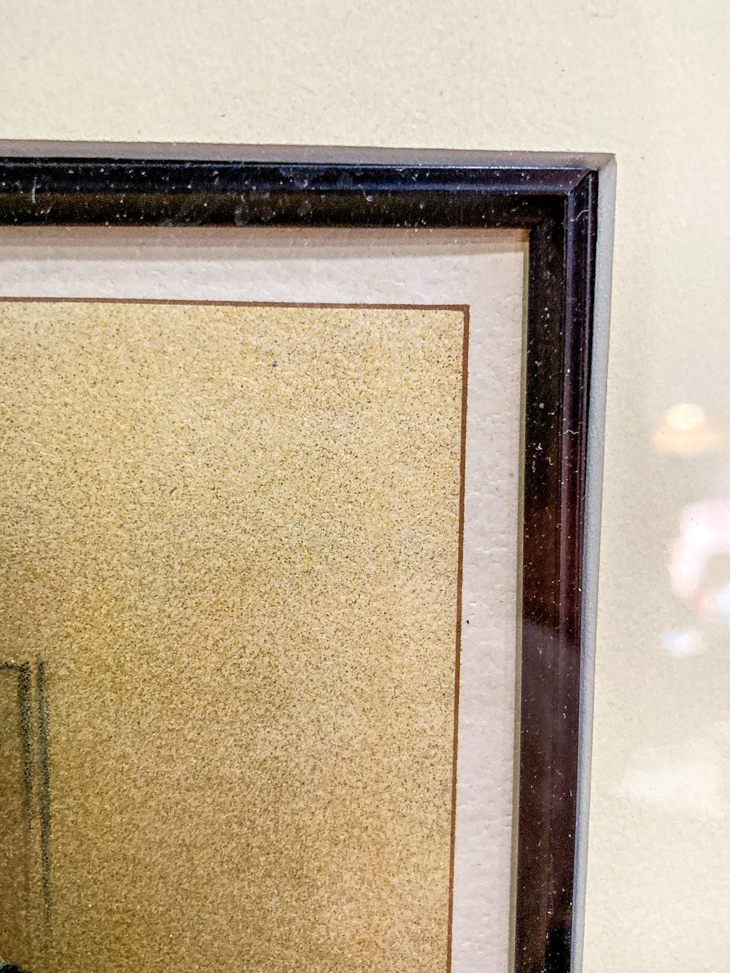 Antique J. S. Virtue "The Scots Guards" Military Print Framed Color Lithograph