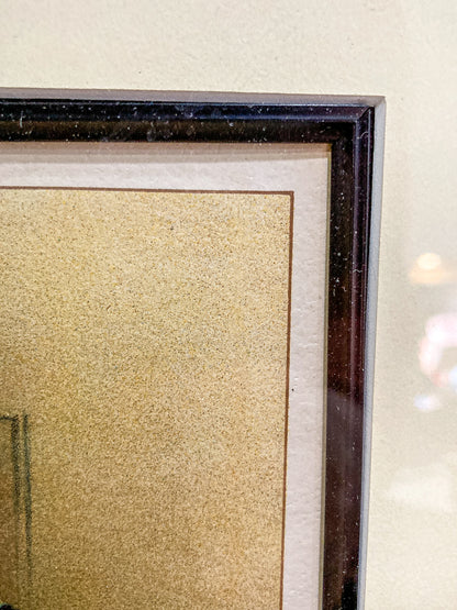 Antique J. S. Virtue "The Scots Guards" Military Print Framed Color Lithograph