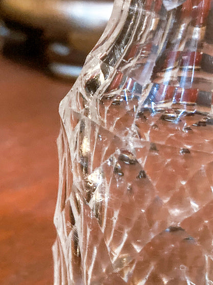 Antique Georgian Robert Makepeace English Sterling Silver Glass Cruet Set