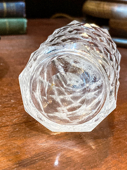 Antique Georgian Robert Makepeace English Sterling Silver Glass Cruet Set