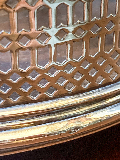 Antique Georgian Robert Makepeace English Sterling Silver Glass Cruet Set