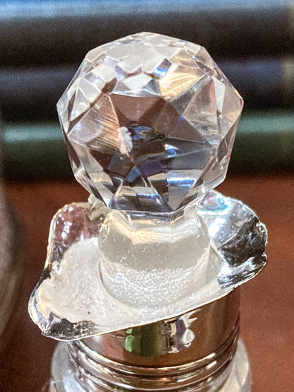 Antique Georgian Robert Makepeace English Sterling Silver Glass Cruet Set