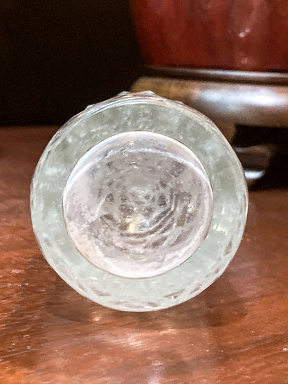 Antique Georgian Robert Makepeace English Sterling Silver Glass Cruet Set