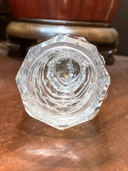 Antique Georgian Robert Makepeace English Sterling Silver Glass Cruet Set