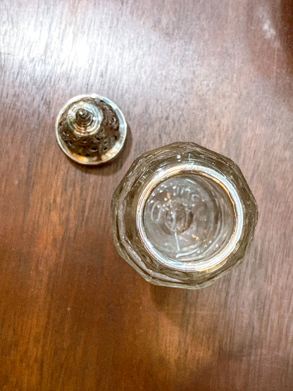 Antique Georgian Robert Makepeace English Sterling Silver Glass Cruet Set