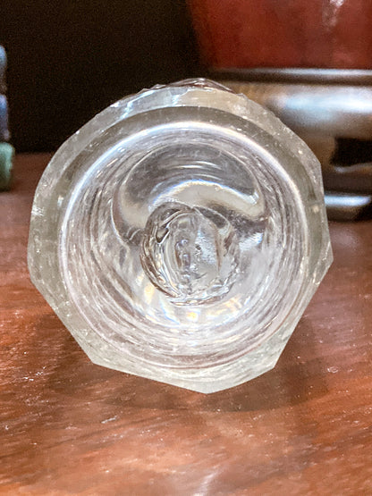 Antique Georgian Robert Makepeace English Sterling Silver Glass Cruet Set