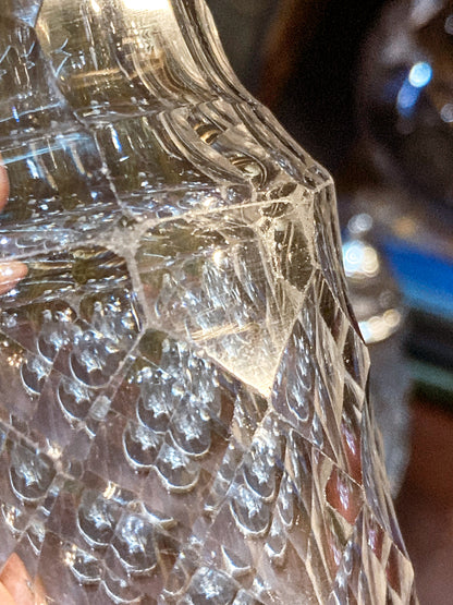 Antique Georgian Robert Makepeace English Sterling Silver Glass Cruet Set