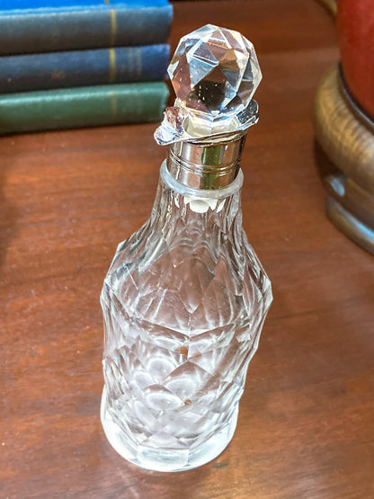 Antique Georgian Robert Makepeace English Sterling Silver Glass Cruet Set