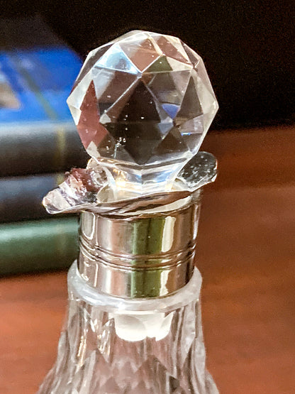 Antique Georgian Robert Makepeace English Sterling Silver Glass Cruet Set