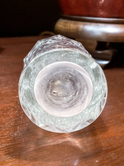 Antique Georgian Robert Makepeace English Sterling Silver Glass Cruet Set