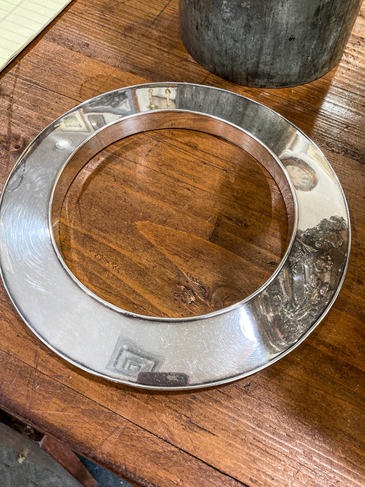 Antique Georgian Style Oak Fruit Motif Sheffield Silver Plated Champagne Bucket