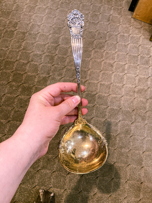 Antique Towle Georgian Gold Wash Sterling Silver Serving Ladle