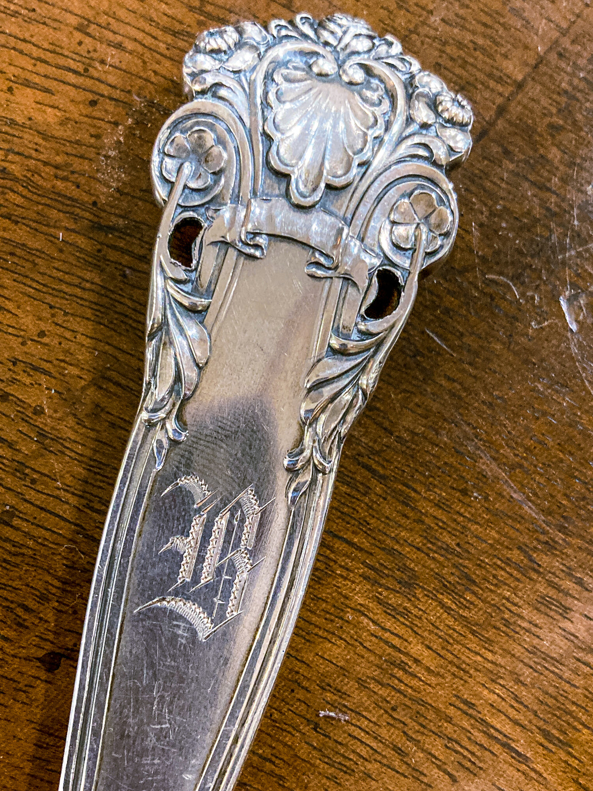 Antique Towle Georgian Gold Wash Sterling Silver Serving Ladle