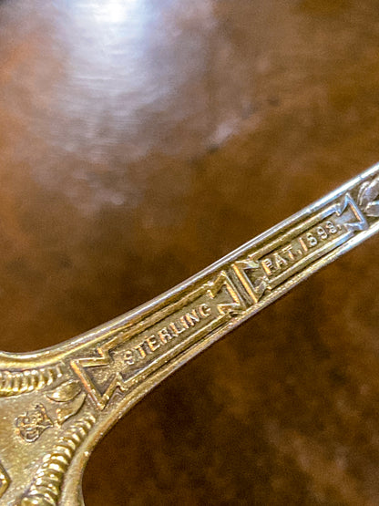 Antique Towle Georgian Gold Wash Sterling Silver Serving Ladle
