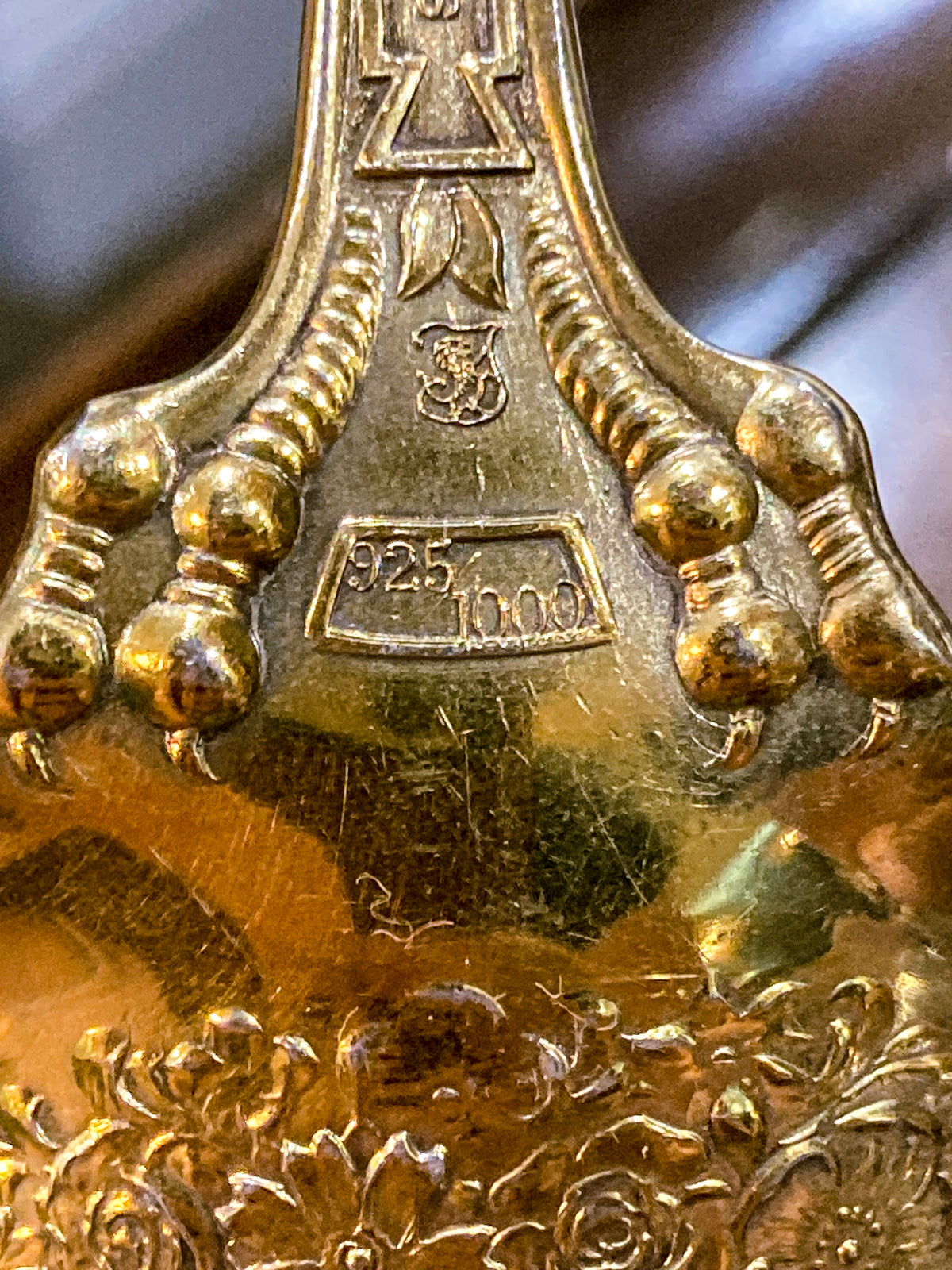 Antique Towle Georgian Gold Wash Sterling Silver Serving Ladle