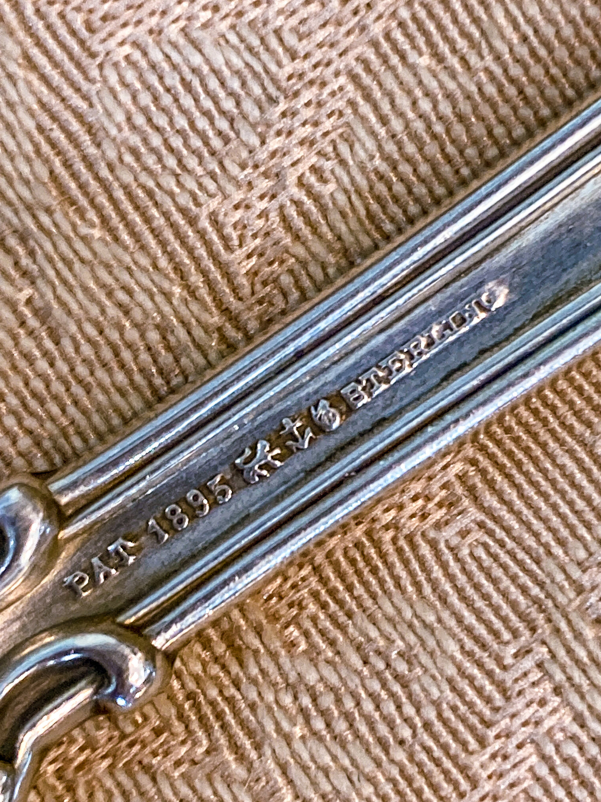 Antique Gorham Chantilly Sterling Silver Spoon Fork Salad Serving Set
