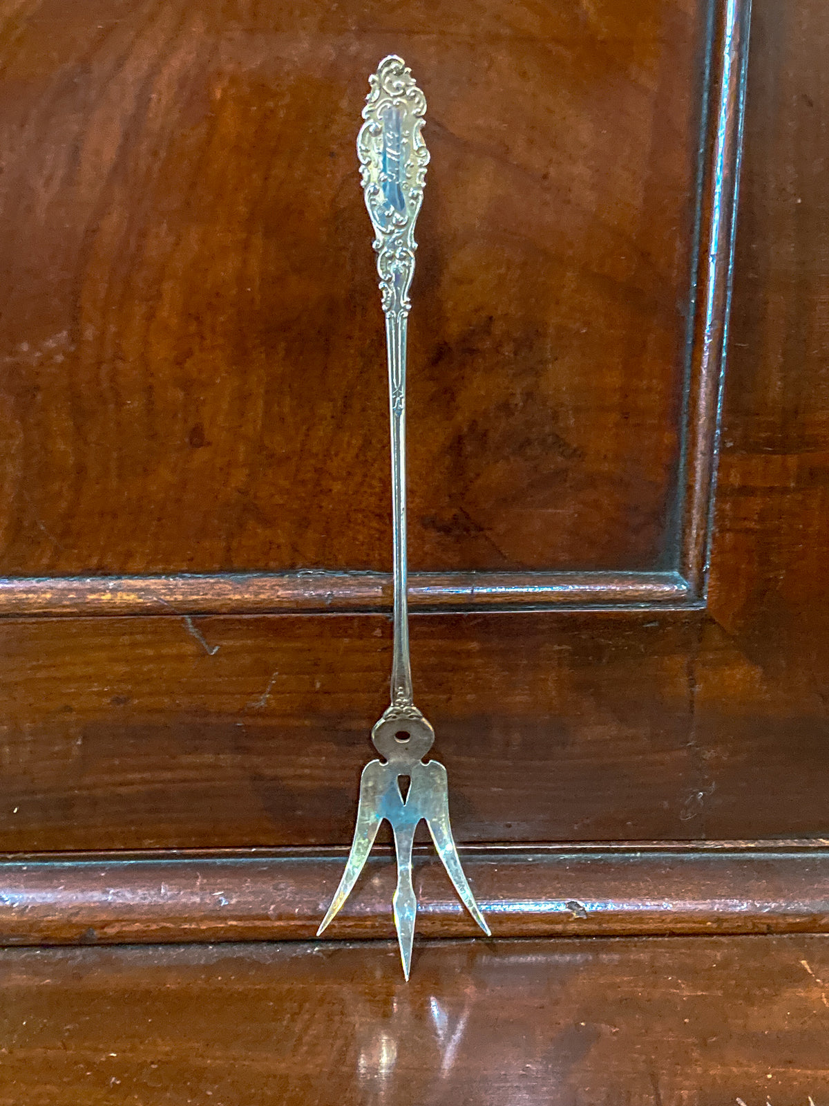 Antique Gorham Sterling Silver Lettuce Serving Fork