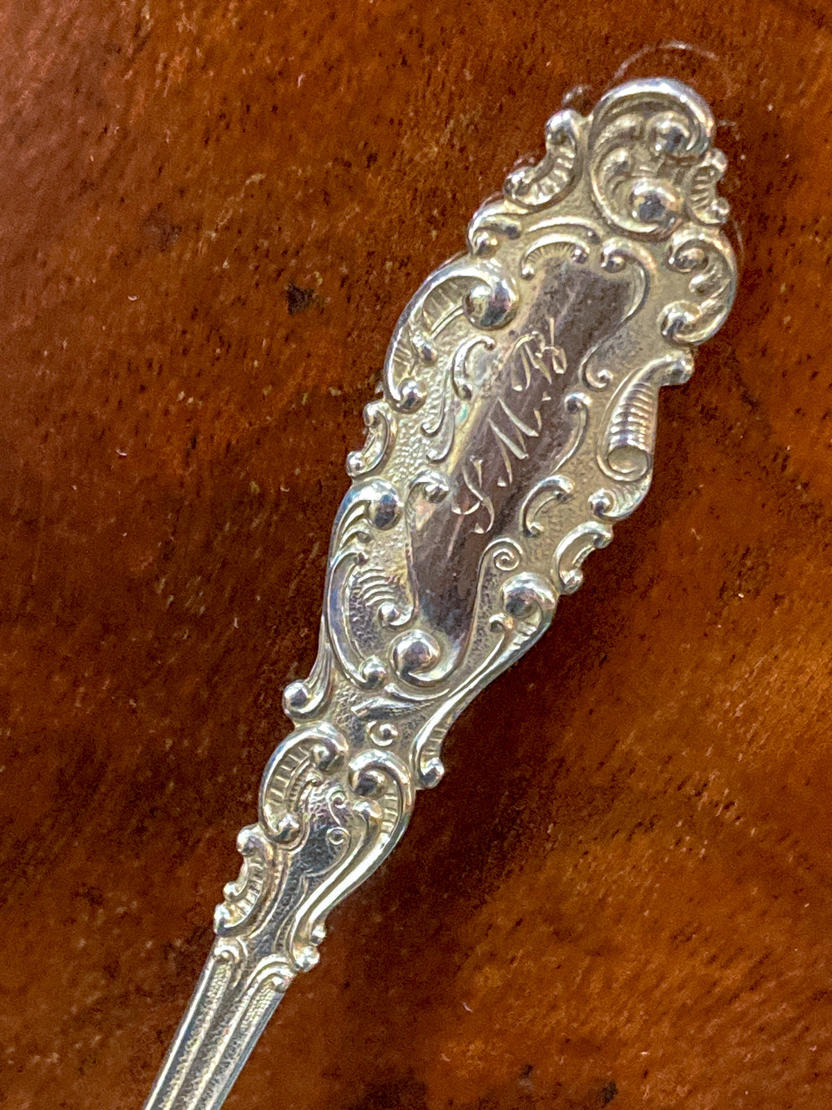 Antique Gorham Sterling Silver Lettuce Serving Fork