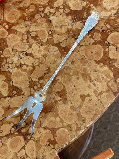 Antique Gorham Sterling Silver Lettuce Serving Fork