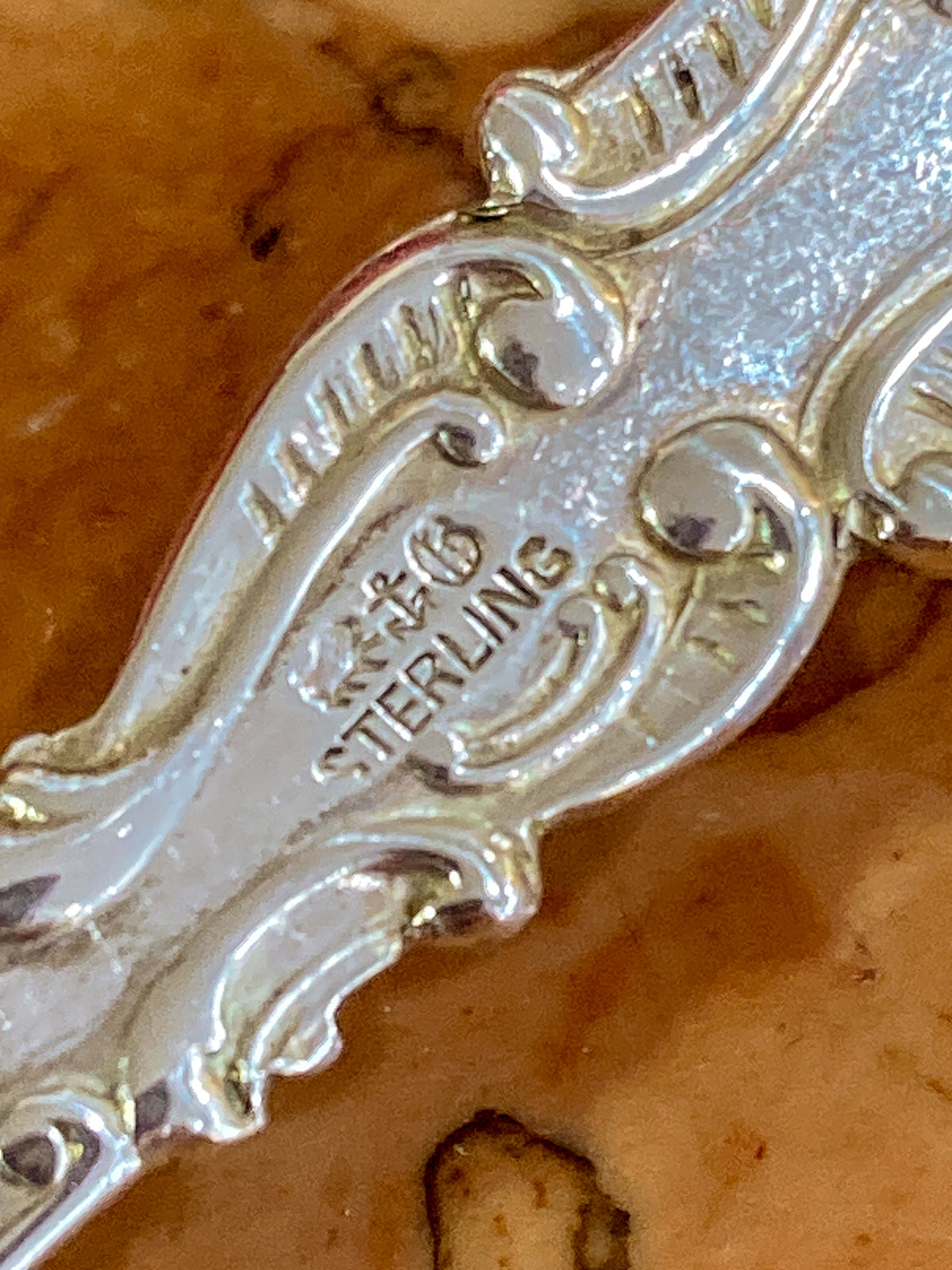 Antique Gorham Sterling Silver Lettuce Serving Fork