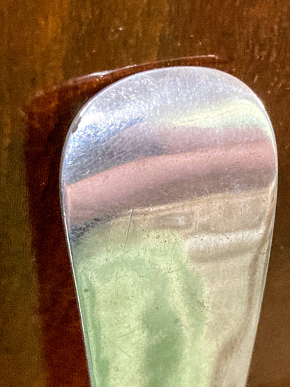 Antique Sterling Silver Hand Hammered Stuffing Spoon