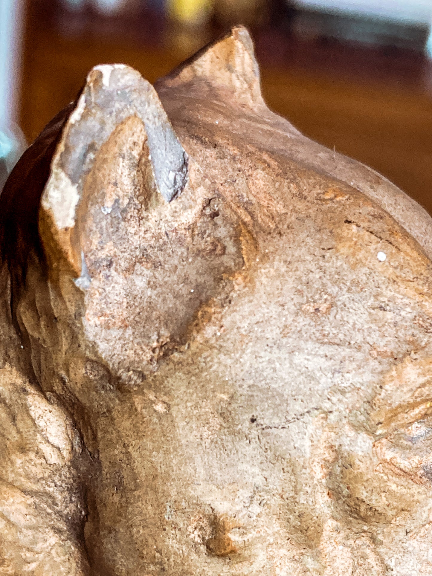 Antique Lauritz Jensen Terracotta Recumbent Great Dane Dog Sculpture