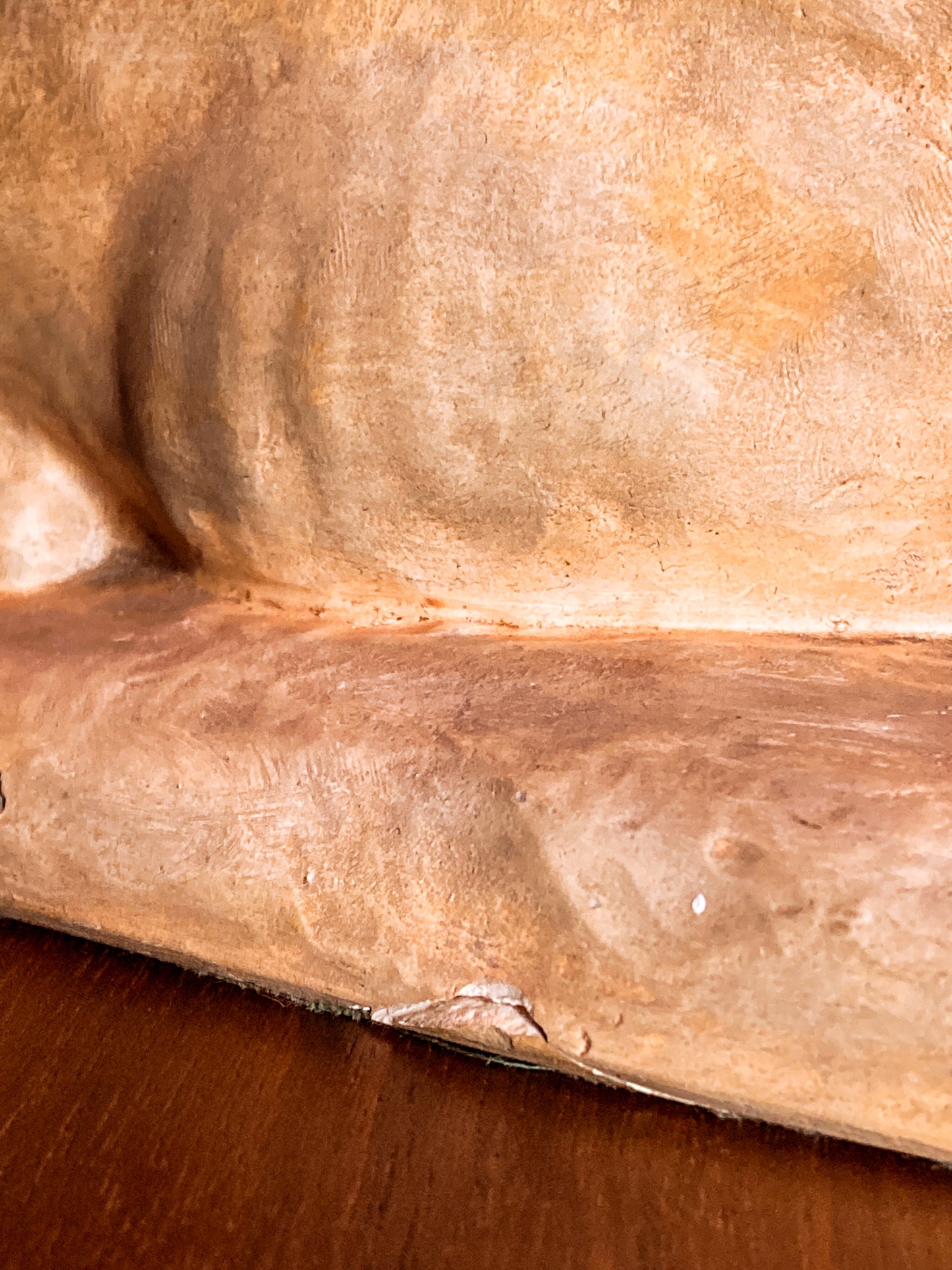 Antique Lauritz Jensen Terracotta Recumbent Great Dane Dog Sculpture