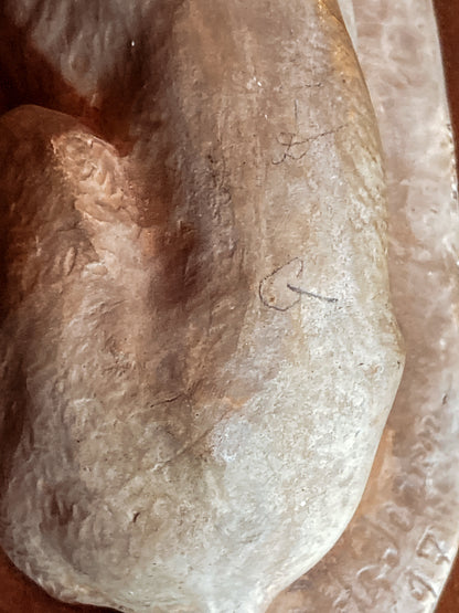 Antique Lauritz Jensen Terracotta Recumbent Great Dane Dog Sculpture