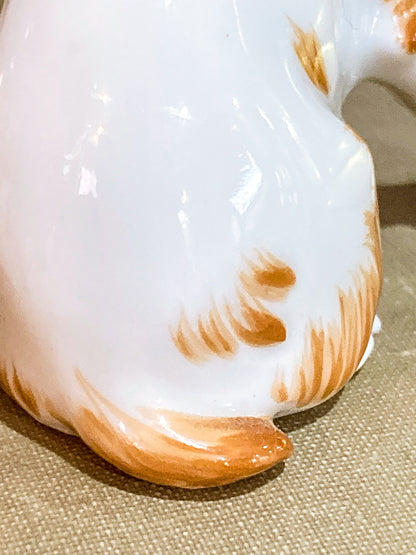 Antique Austrian Vienna Augarten Wein Royal Griffon Porcelain Dog Figurine