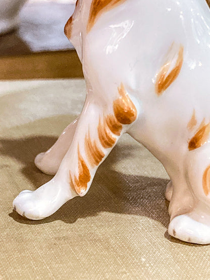 Antique Austrian Vienna Augarten Wein Royal Griffon Porcelain Dog Figurine