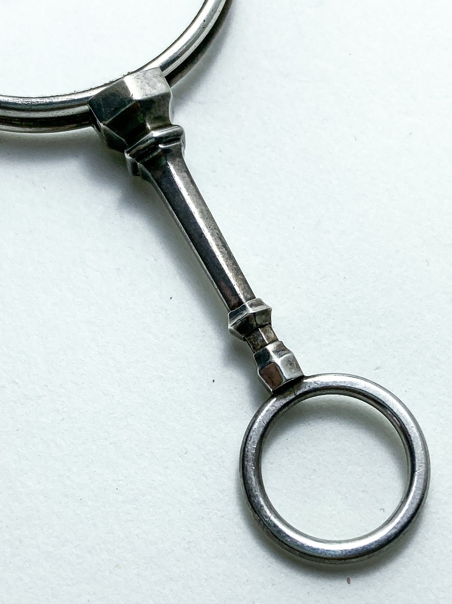 Antique Sterling Silver Lorgnettes Foldable Magnifying Reading Glasses