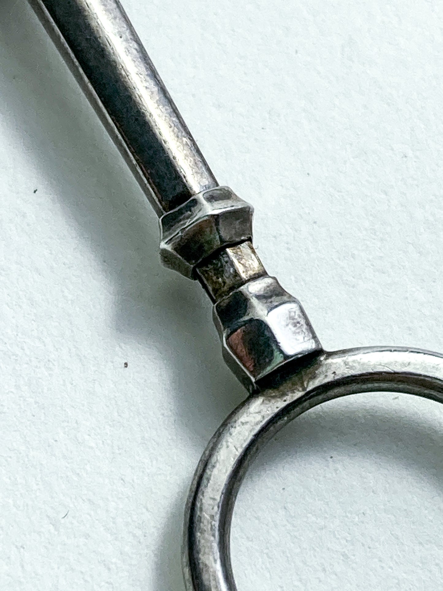 Antique Sterling Silver Lorgnettes Foldable Magnifying Reading Glasses