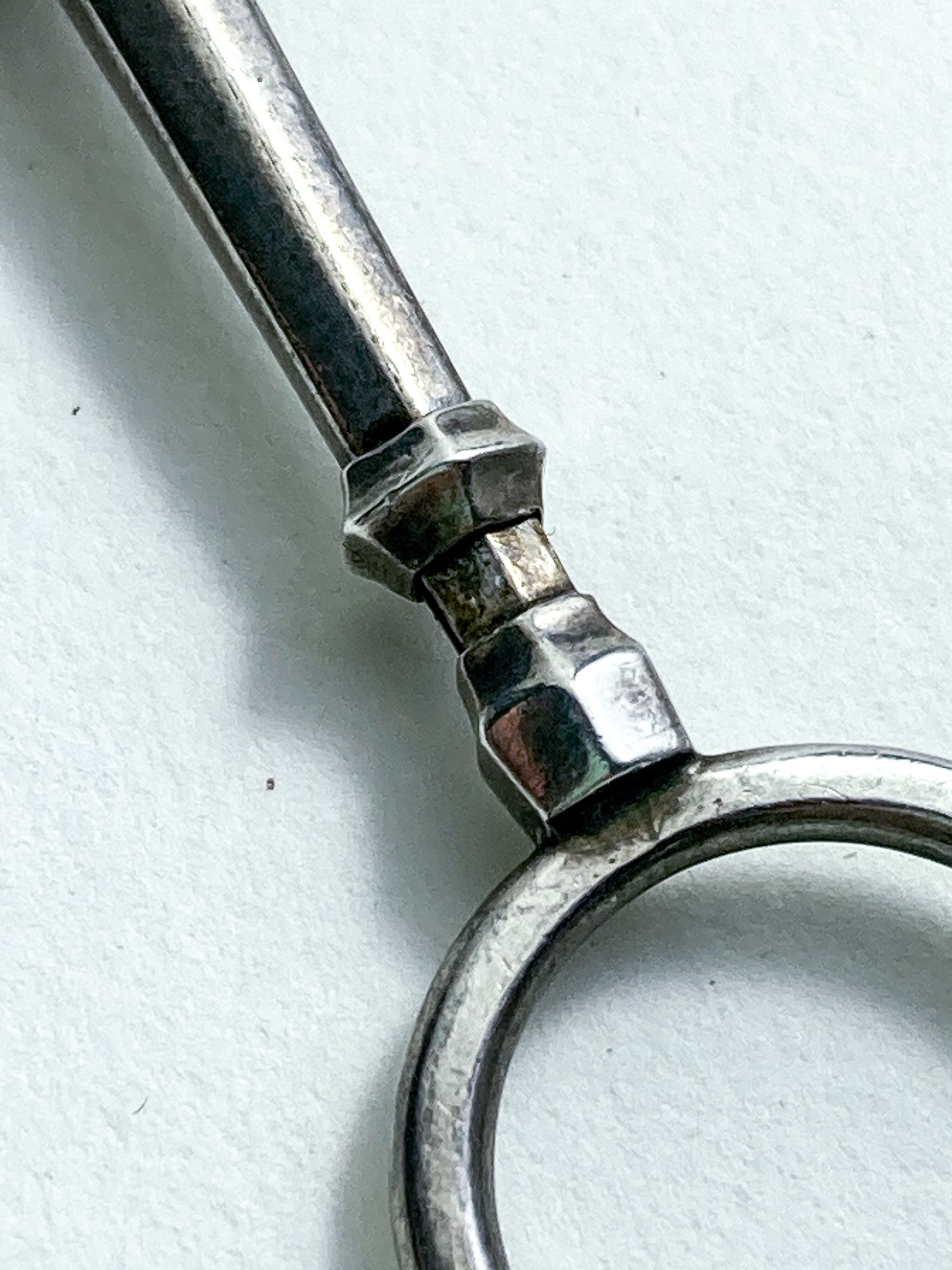 Antique Sterling Silver Lorgnettes Foldable Magnifying Reading Glasses