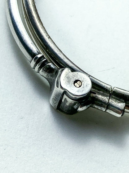 Antique Sterling Silver Lorgnettes Foldable Magnifying Reading Glasses