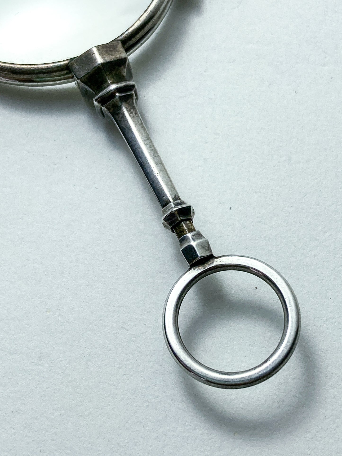 Antique Sterling Silver Lorgnettes Foldable Magnifying Reading Glasses