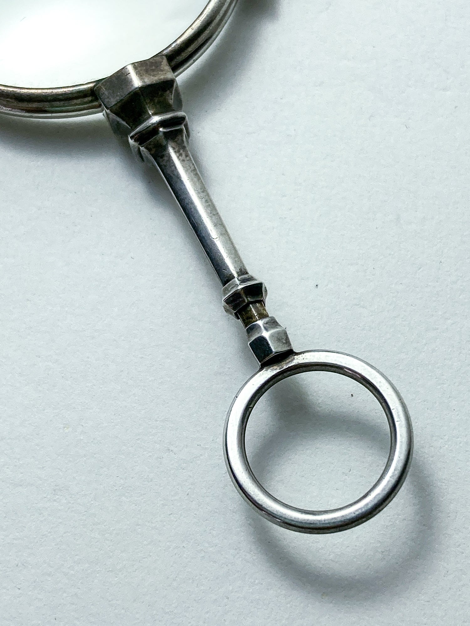 Antique Sterling Silver Lorgnettes Foldable Magnifying Reading Glasses