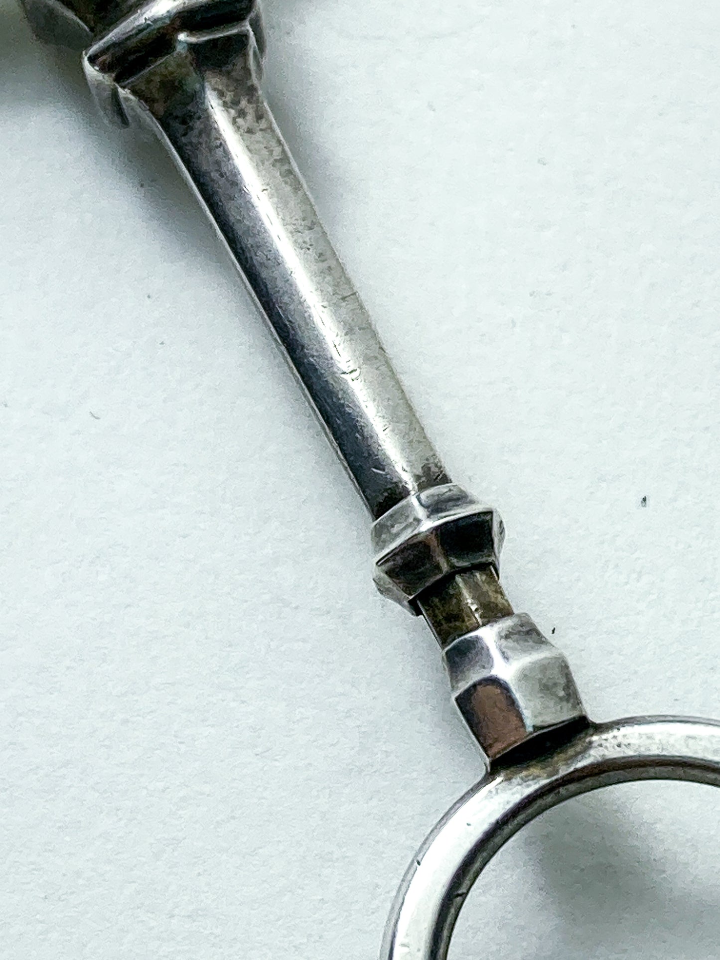 Antique Sterling Silver Lorgnettes Foldable Magnifying Reading Glasses