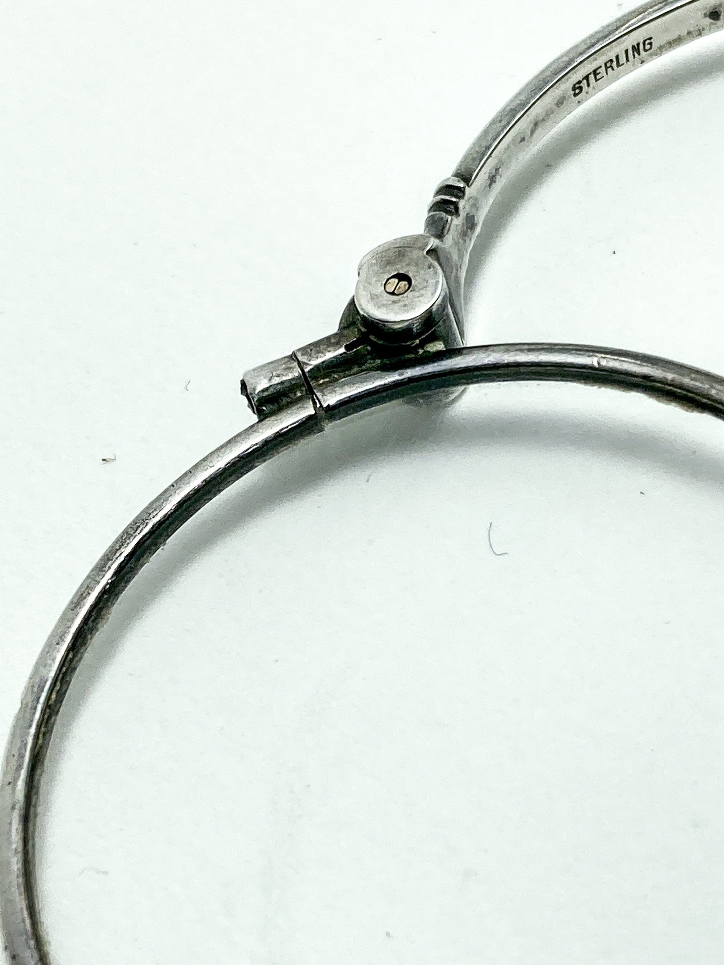 Antique Sterling Silver Lorgnettes Foldable Magnifying Reading Glasses