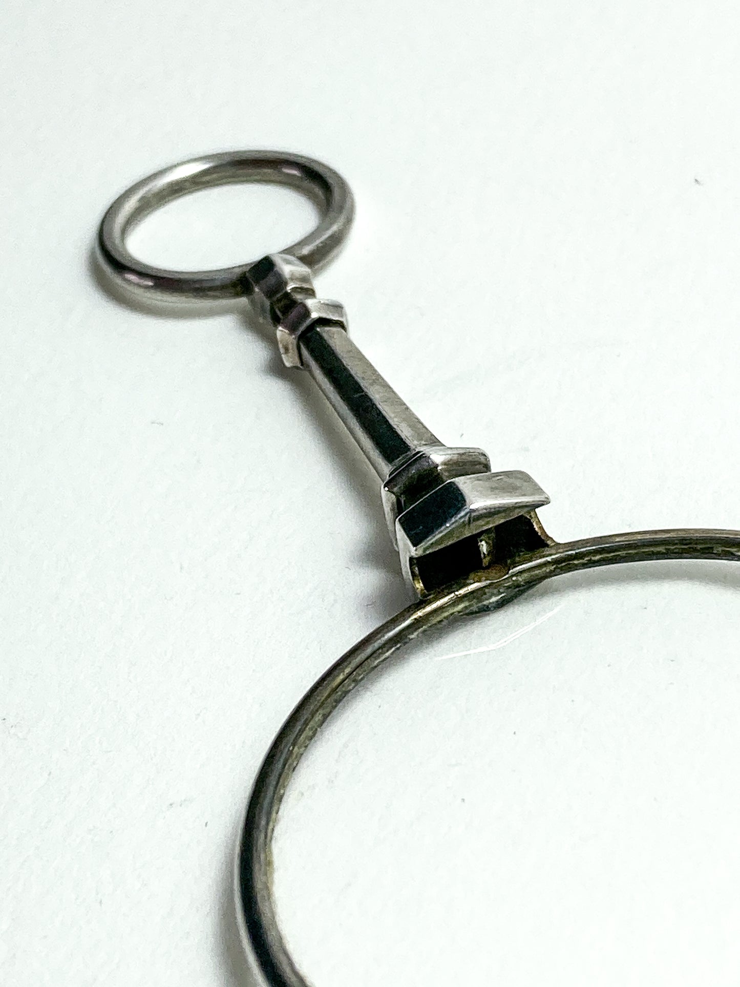Antique Sterling Silver Lorgnettes Foldable Magnifying Reading Glasses