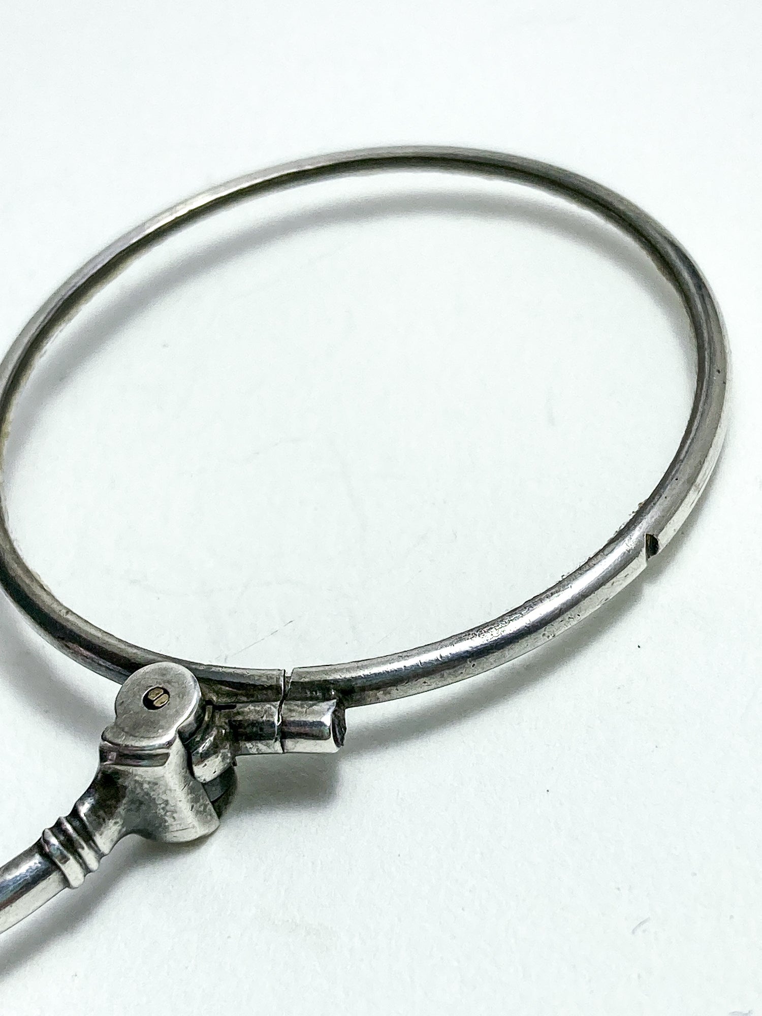 Antique Sterling Silver Lorgnettes Foldable Magnifying Reading Glasses