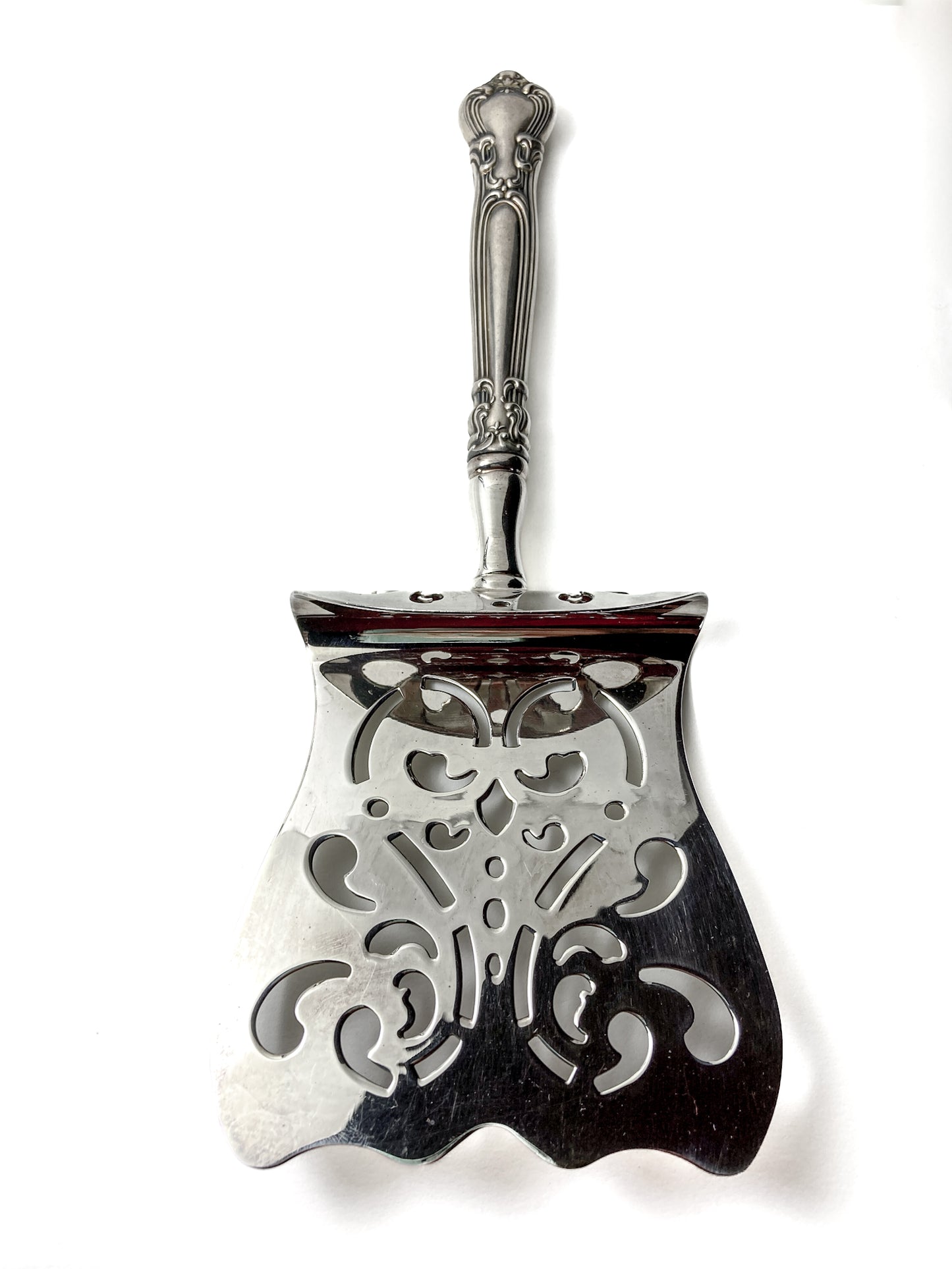 Antique Style Gorham Sterling Silver Stainless Steel Chantilly Asparagus Server